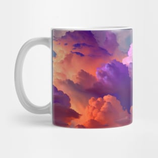 Purple and orange clouds Mug